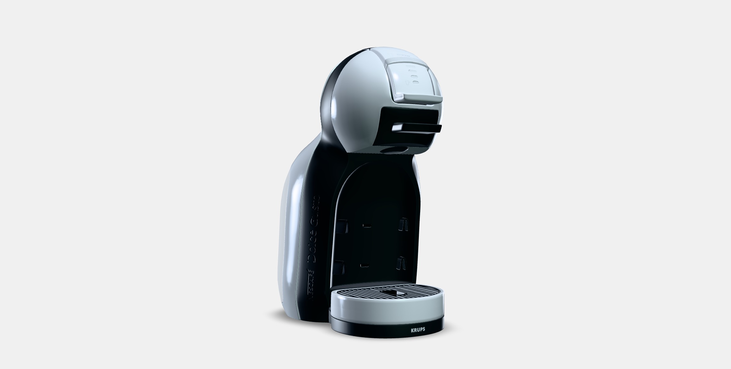 KRUPS KP123B31 Nescafe Dolce Gusto Mini Me Low-poly 3D model_2