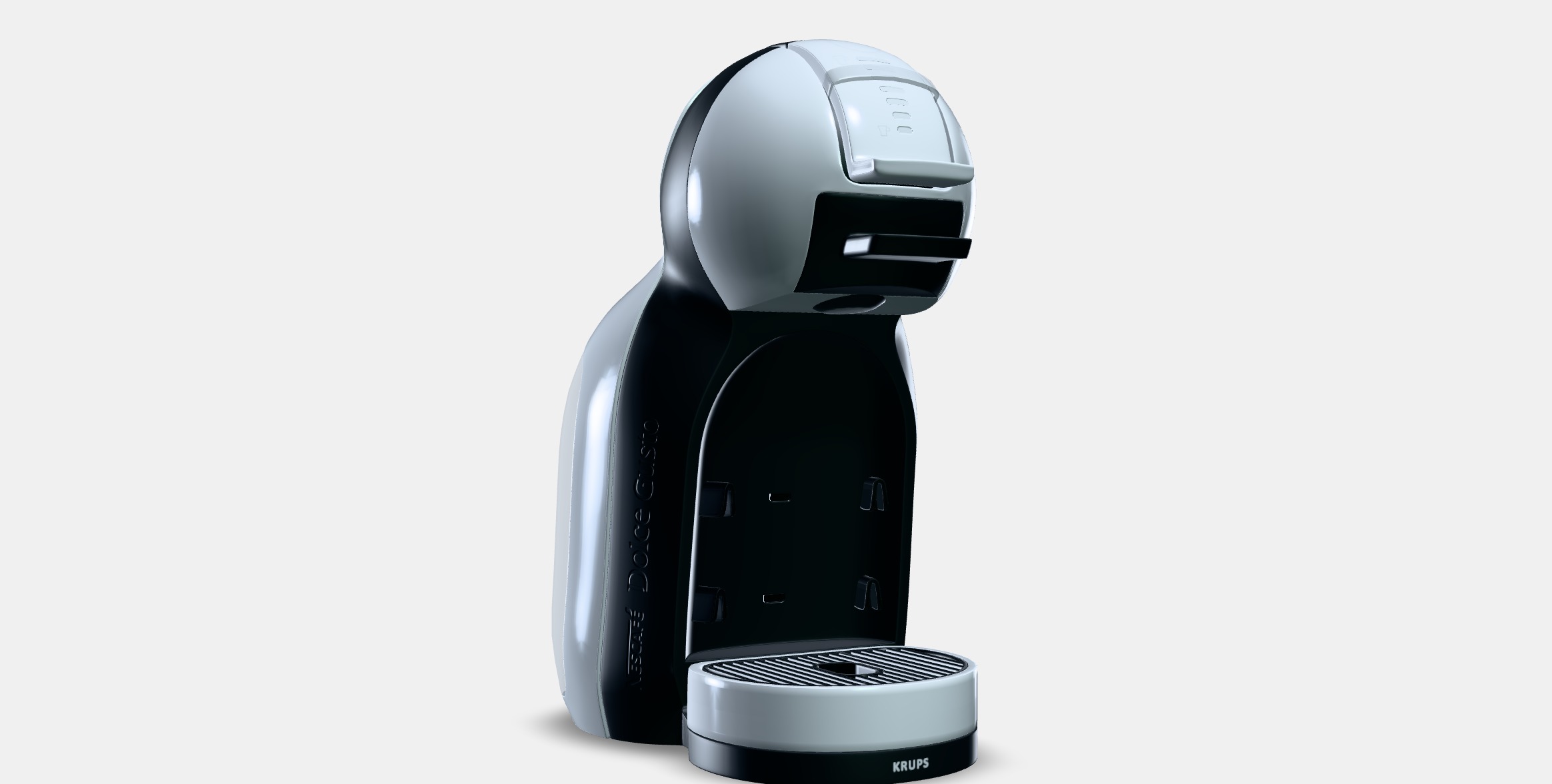 KRUPS KP123B31 Nescafe Dolce Gusto Mini Me Low-poly 3D model_11