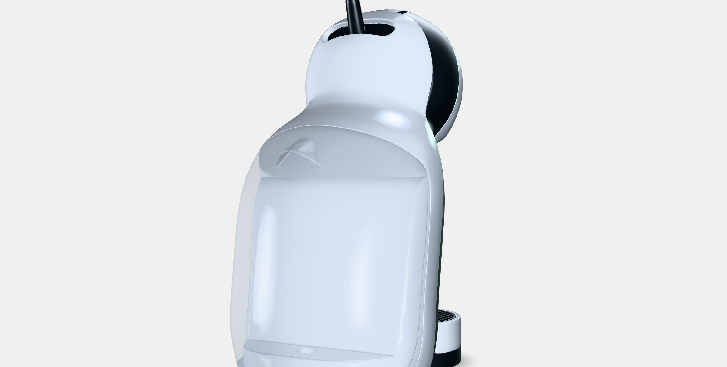 KRUPS KP123B31 Nescafe Dolce Gusto Mini Me Low-poly 3D model_4