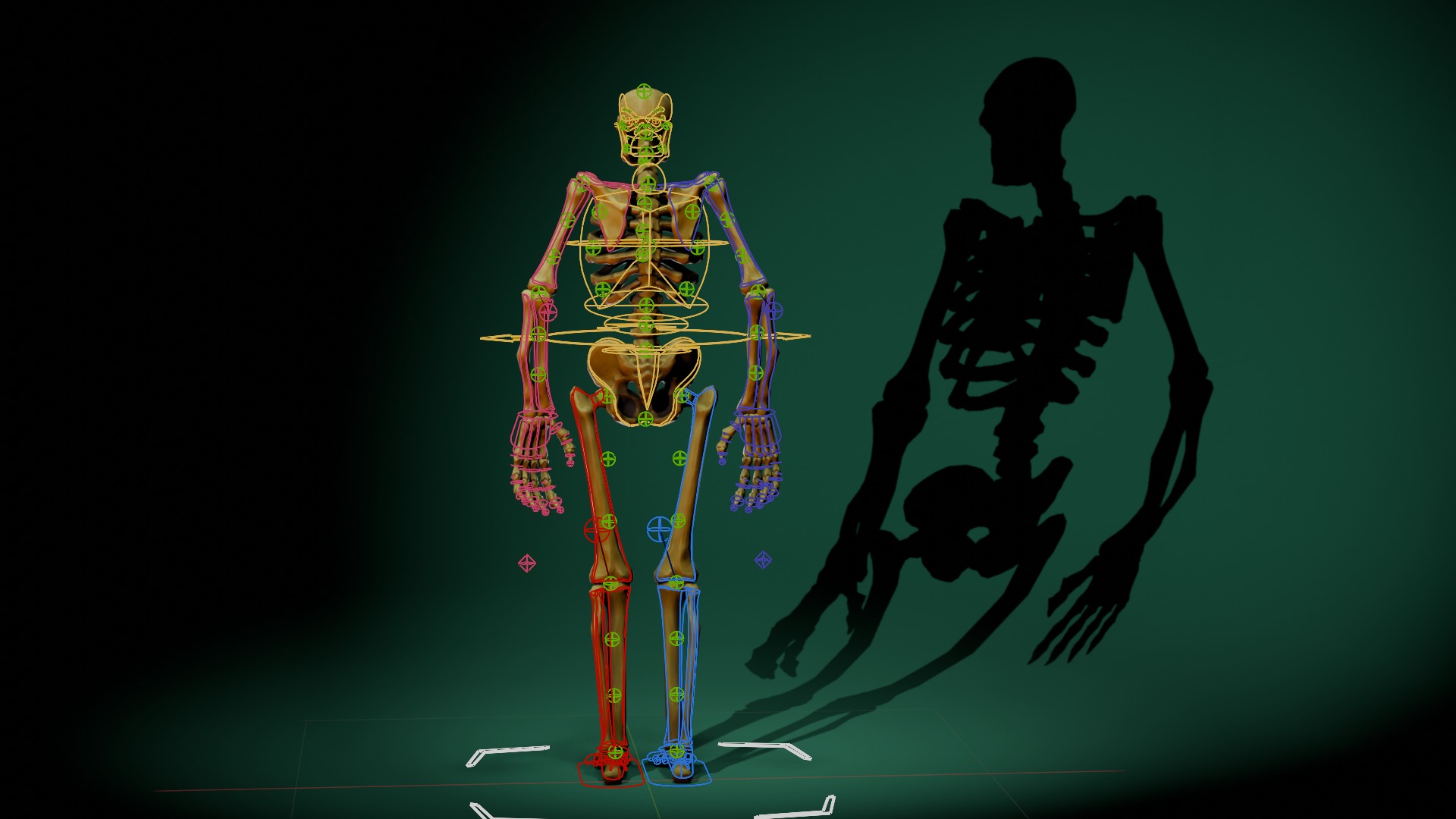 Stylized Skeleton Low-poly 3D model_8