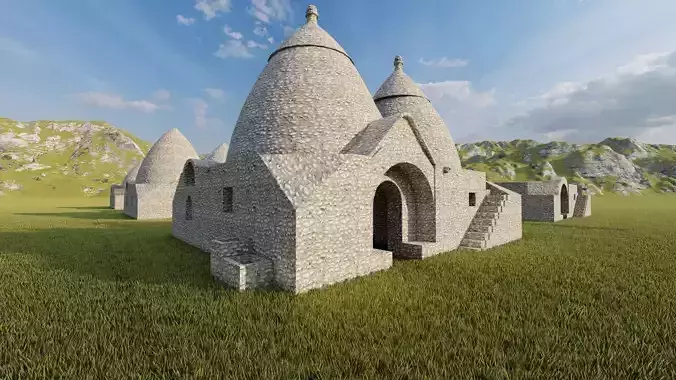 Historical temple-place of worship 3D model