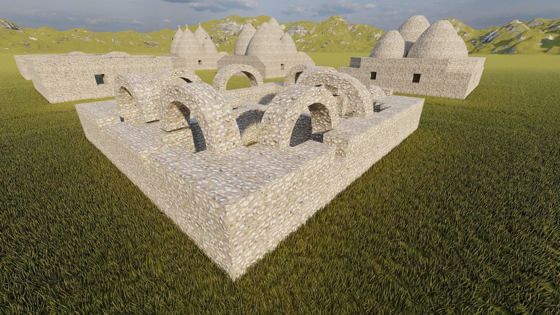 Historical temple-place of worship 3D model_10
