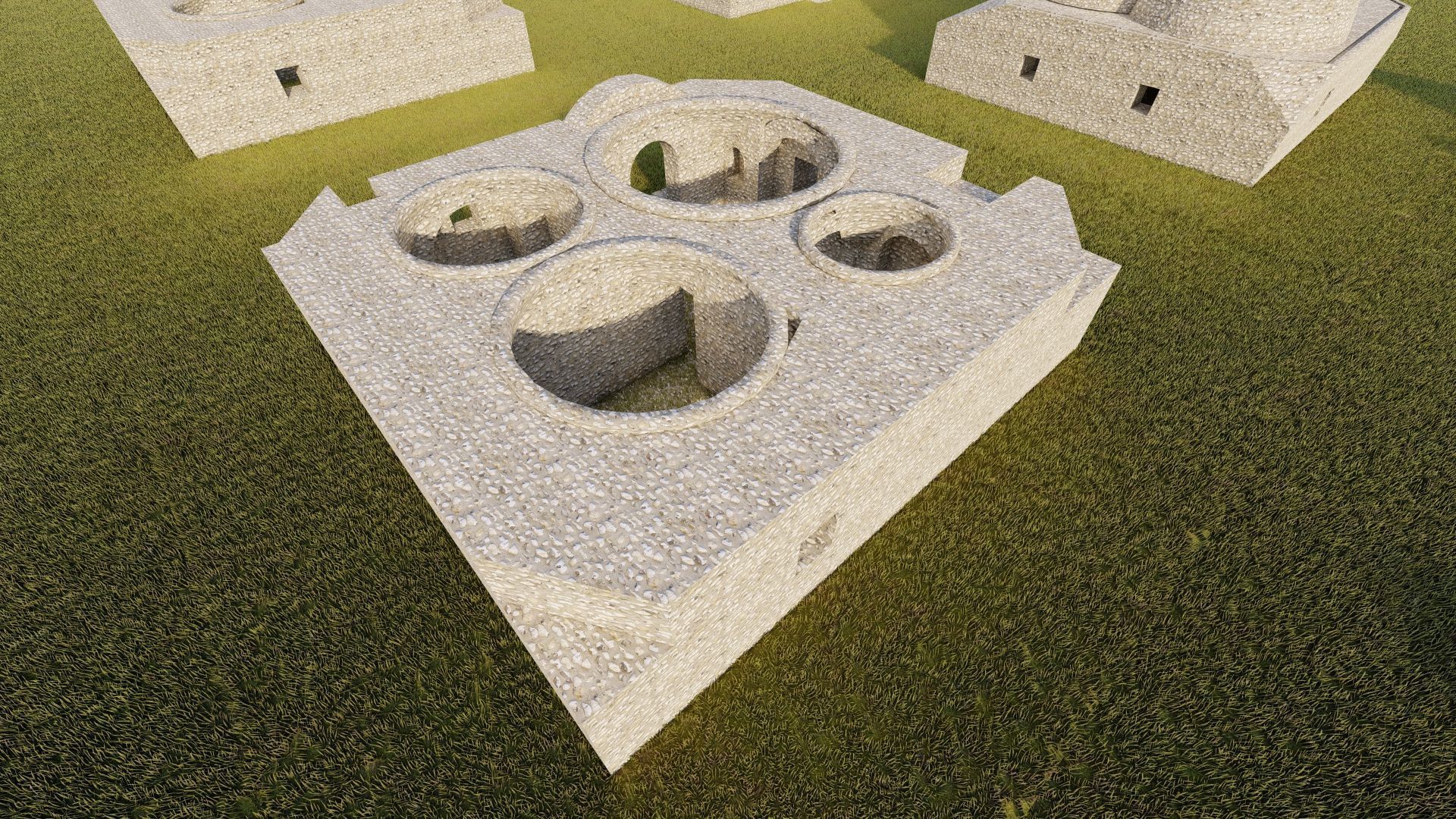 Historical temple-place of worship 3D model_4