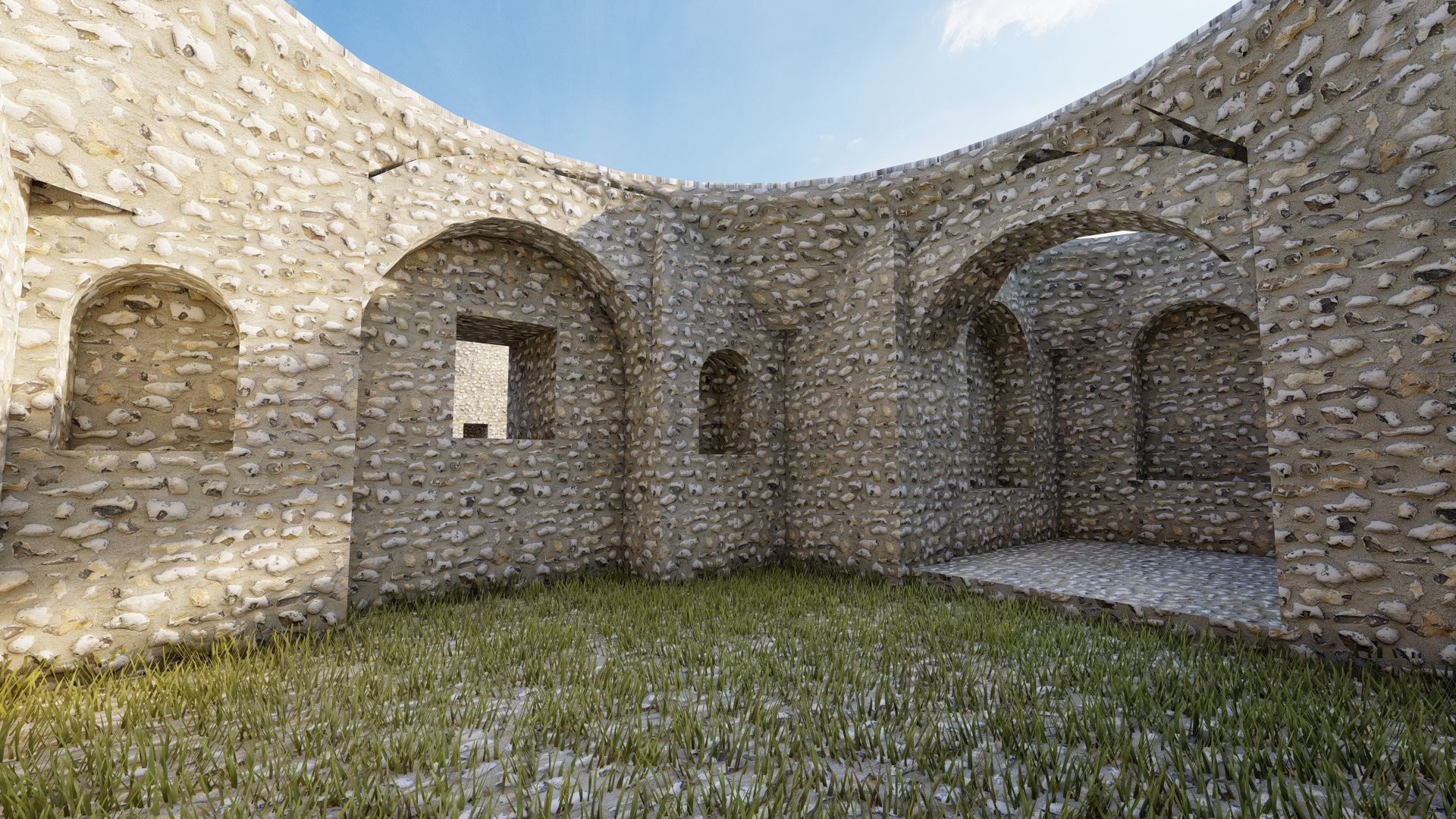 Historical temple-place of worship 3D model_5