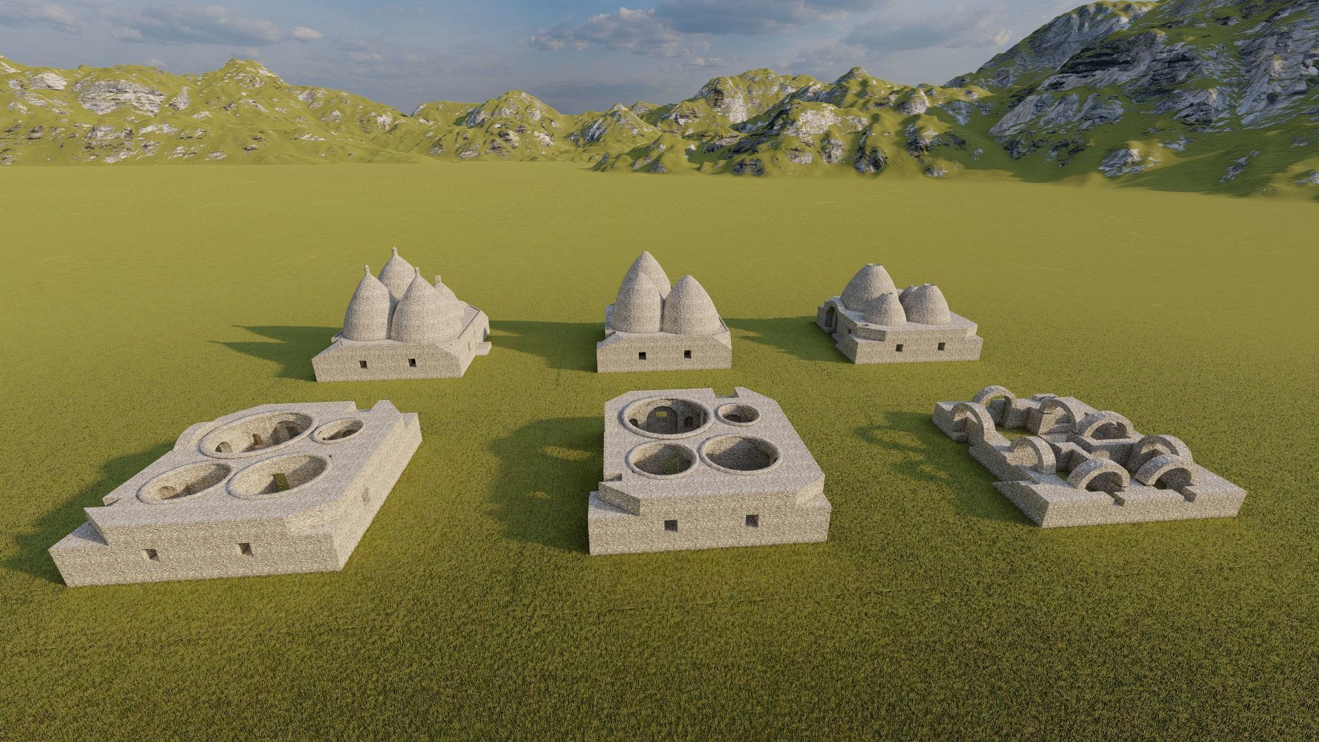 Historical temple-place of worship 3D model_9