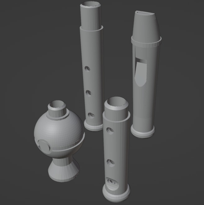 Functional Pokeflute Pokemon  3D print model_2