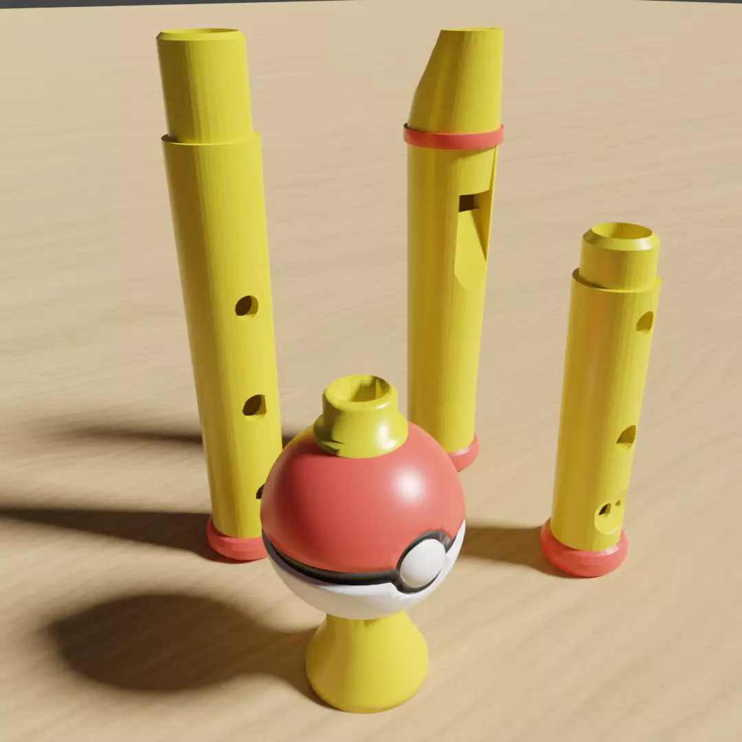 Functional Pokeflute Pokemon  3D print model_0