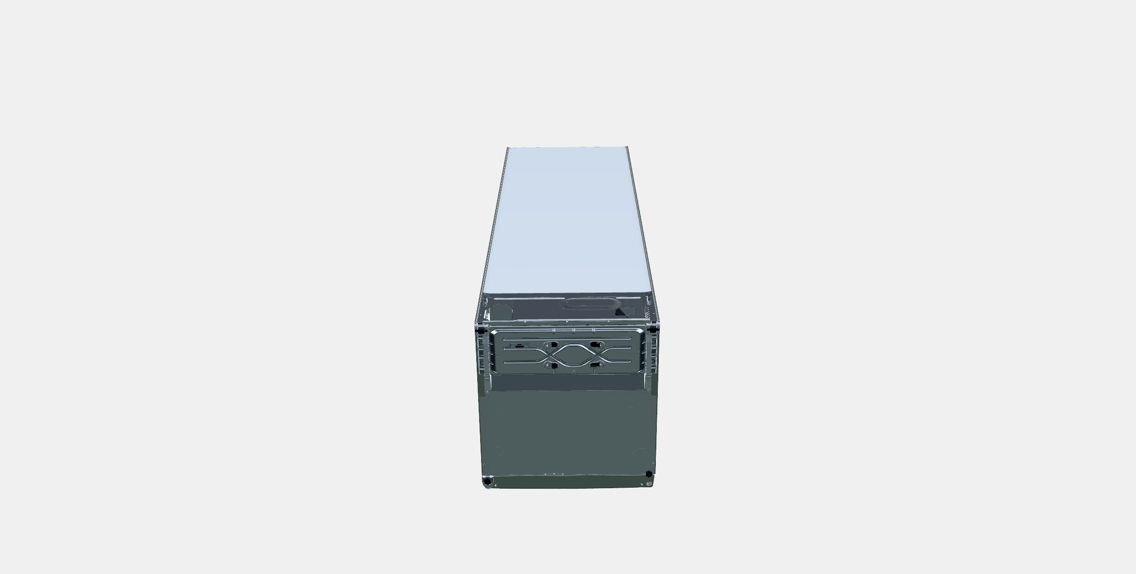BOSCH KGN392ICF Low-poly 3D model_7