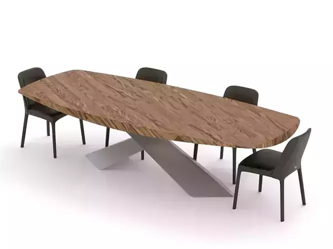 Wilma Chair Cattelan Italia Tyron Masterwood table 