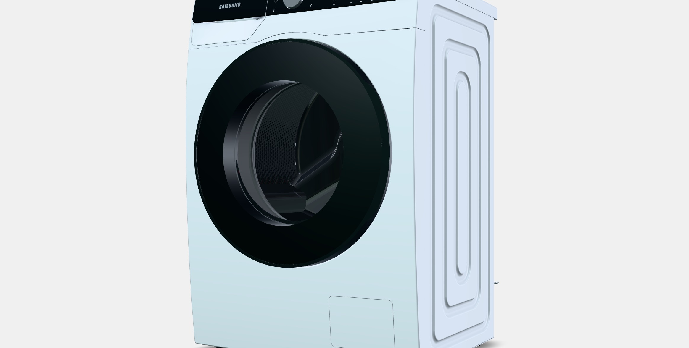 SAMSUNG WW90T534DAE-S7 Low-poly 3D model_13