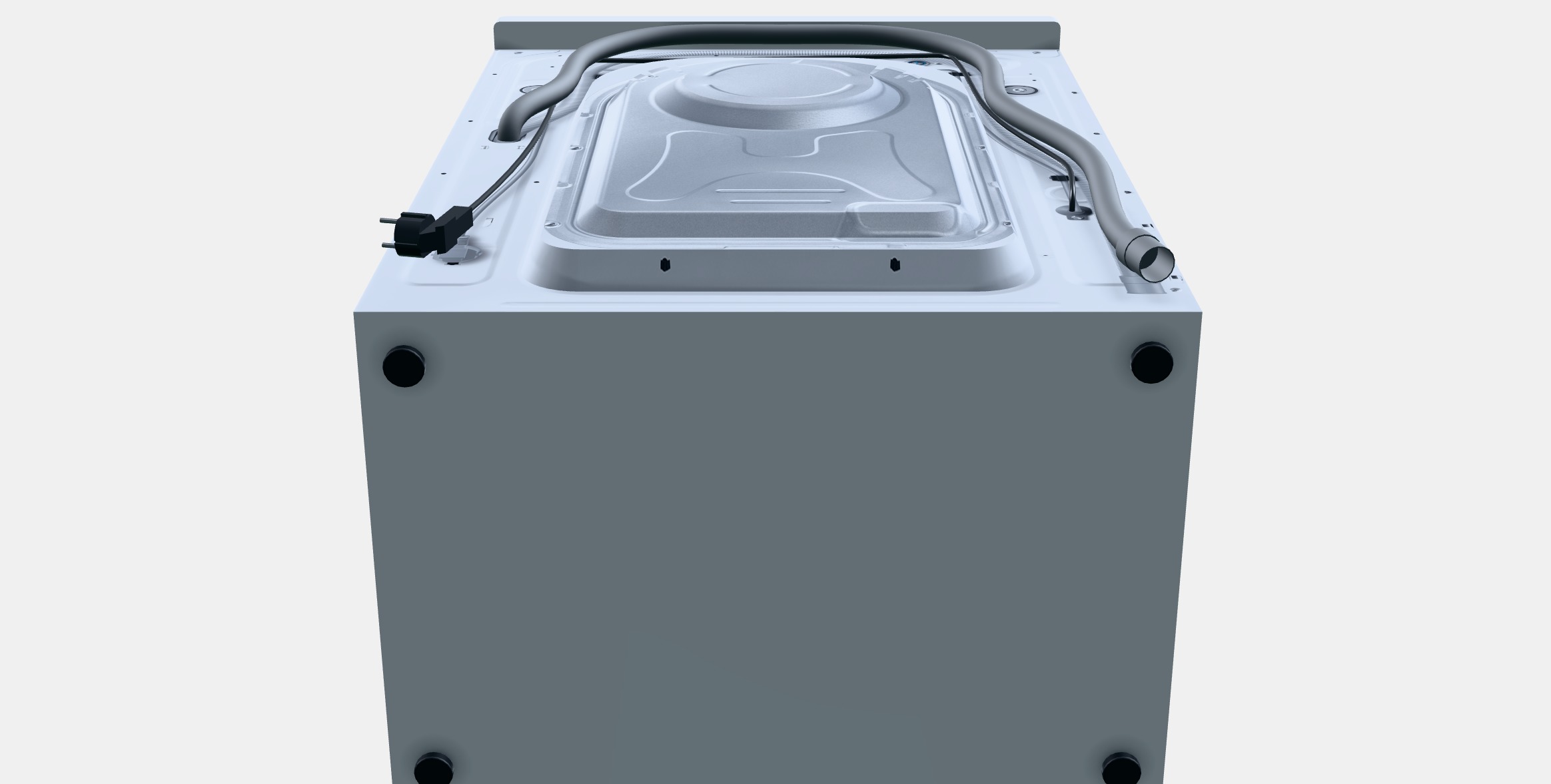 SAMSUNG WW90T534DAE-S7 Low-poly 3D model_8