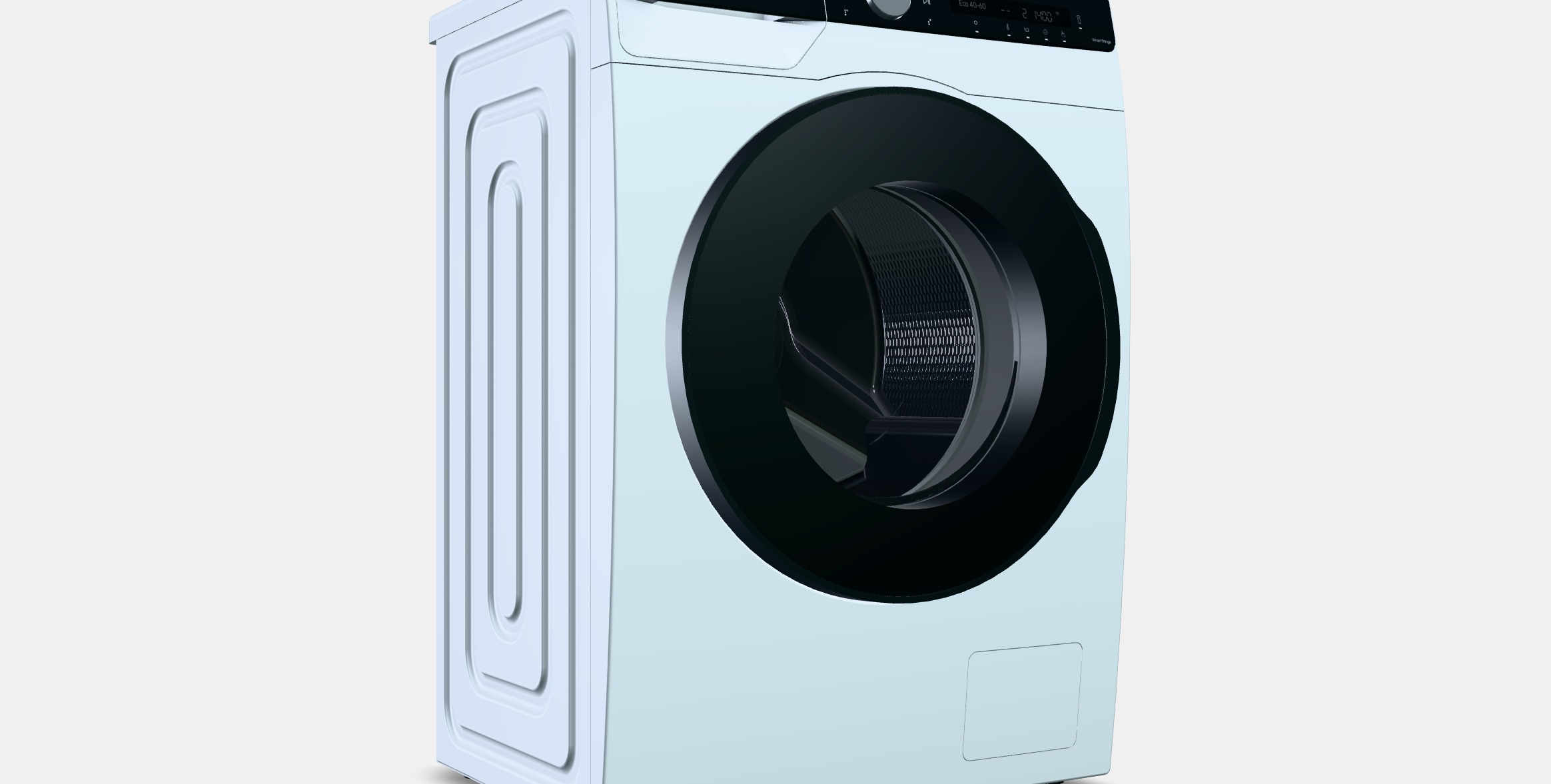SAMSUNG WW90T534DAE-S7 Low-poly 3D model_9