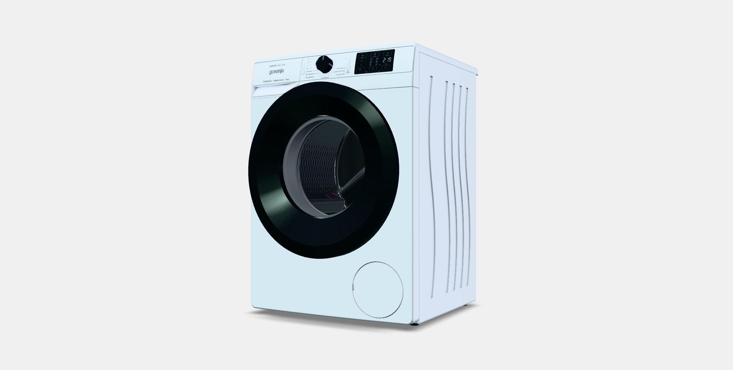 GORENJE WNEI94BS SteamTech Low-poly 3D model_12