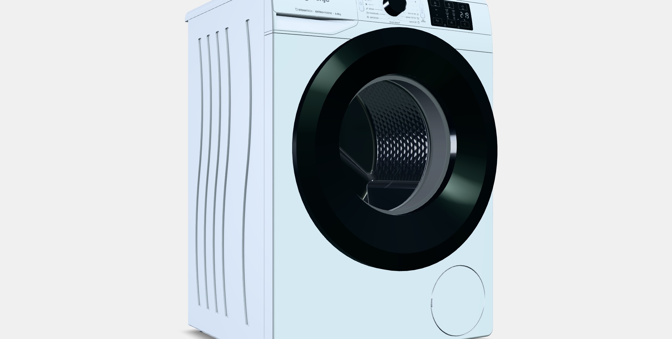 GORENJE WNEI94BS SteamTech Low-poly 3D model_8