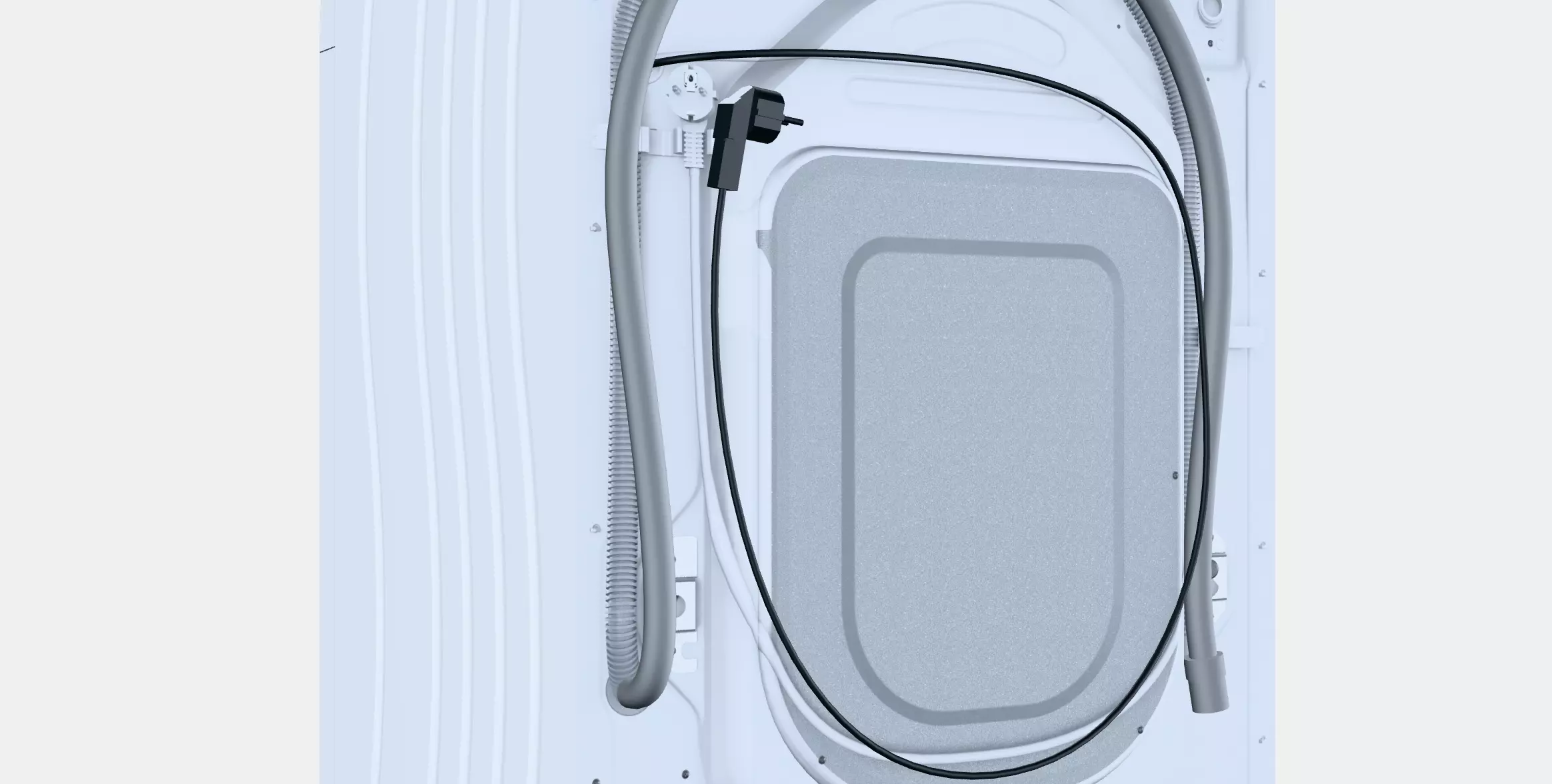 GORENJE WNEI94BS SteamTech Low-poly 3D model_0