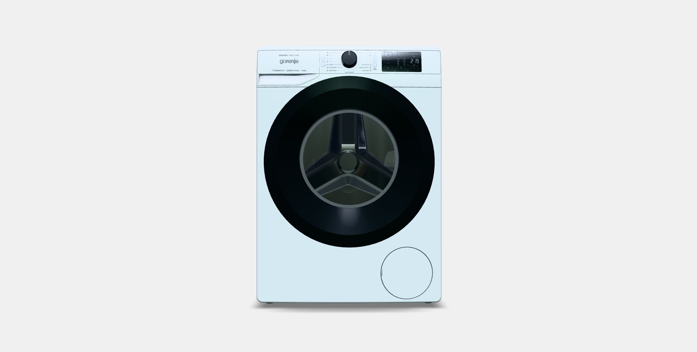 GORENJE WNEI94BS SteamTech Low-poly 3D model_10