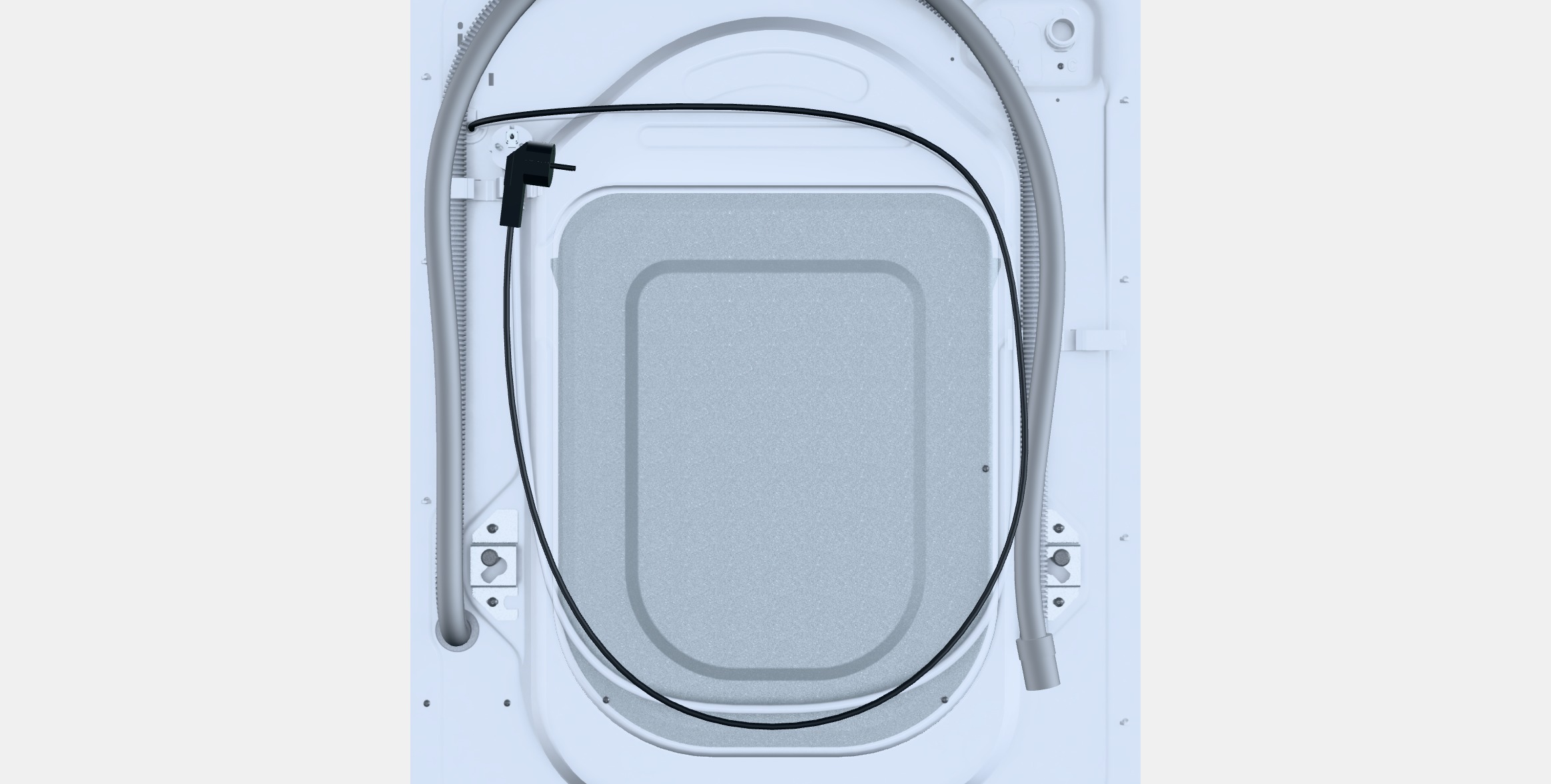 GORENJE WNEI94BS SteamTech Low-poly 3D model_14
