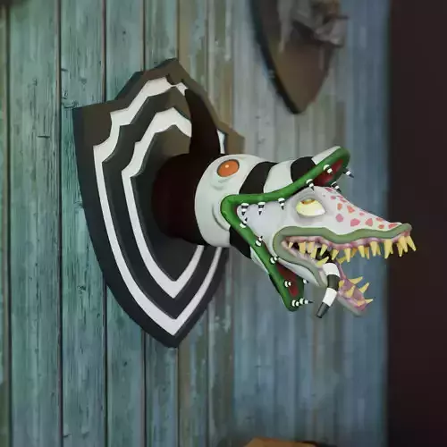 Beetlejuice - Sandworm Trophy Wall
