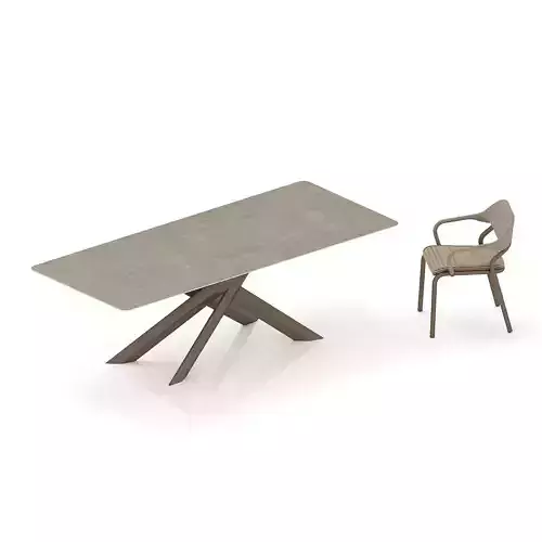 Varaschin noss chair system table set