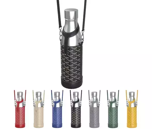 Goyard Yonne Case and Flask Low-poly 3D model