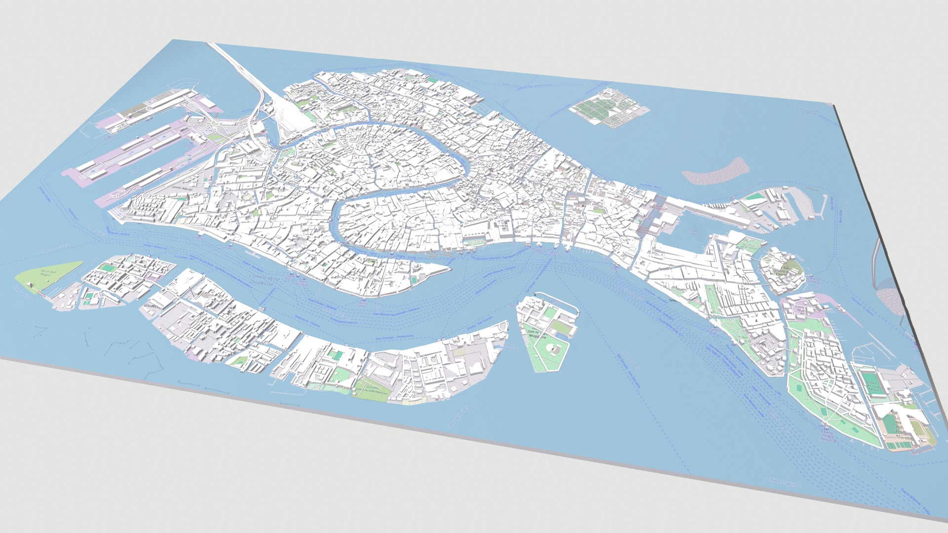 Cityscape Venice Italy 3D model_10