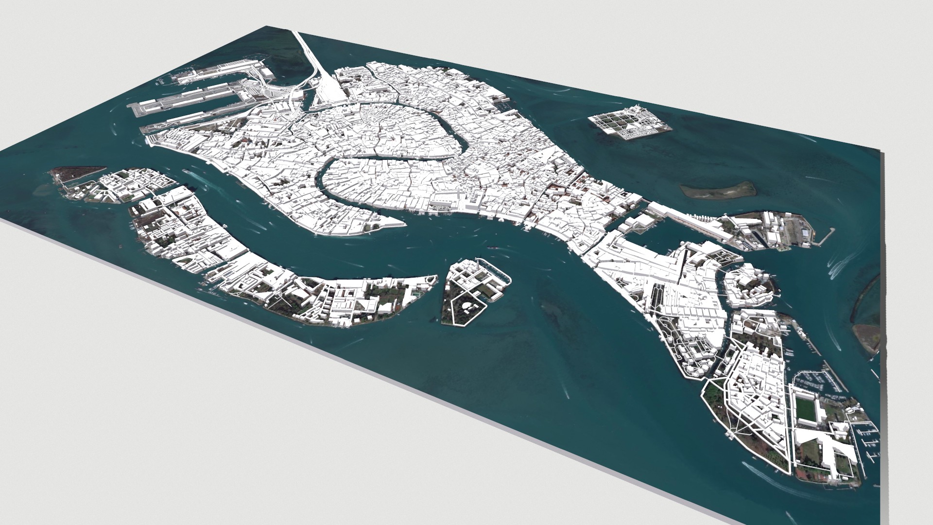 Cityscape Venice Italy 3D model_7