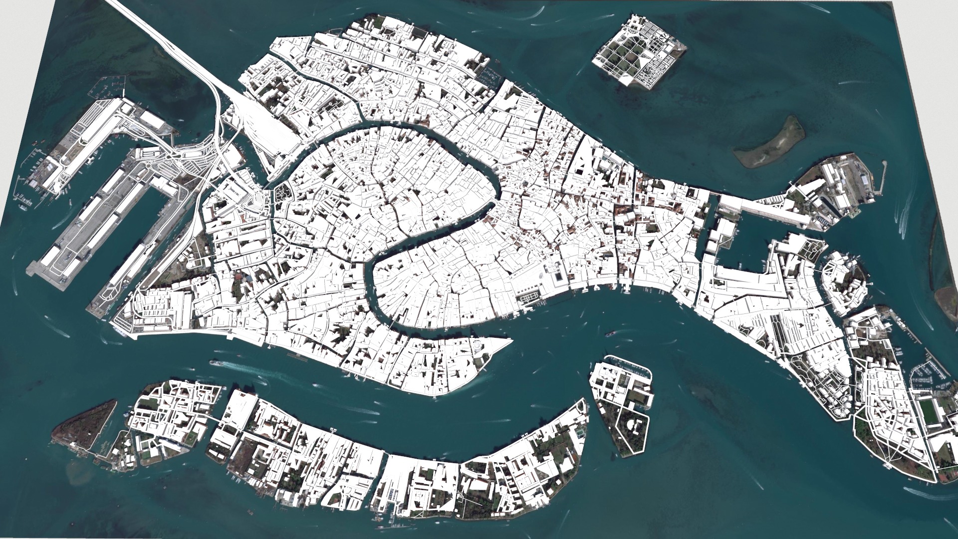 Cityscape Venice Italy 3D model_2