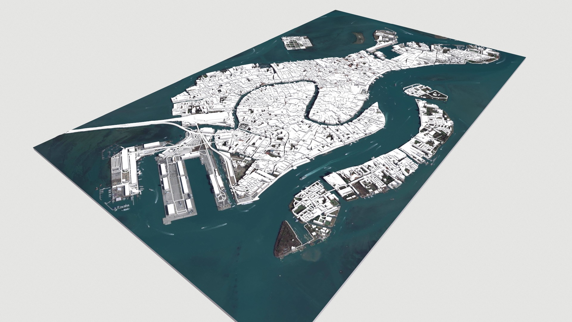 Cityscape Venice Italy 3D model_9