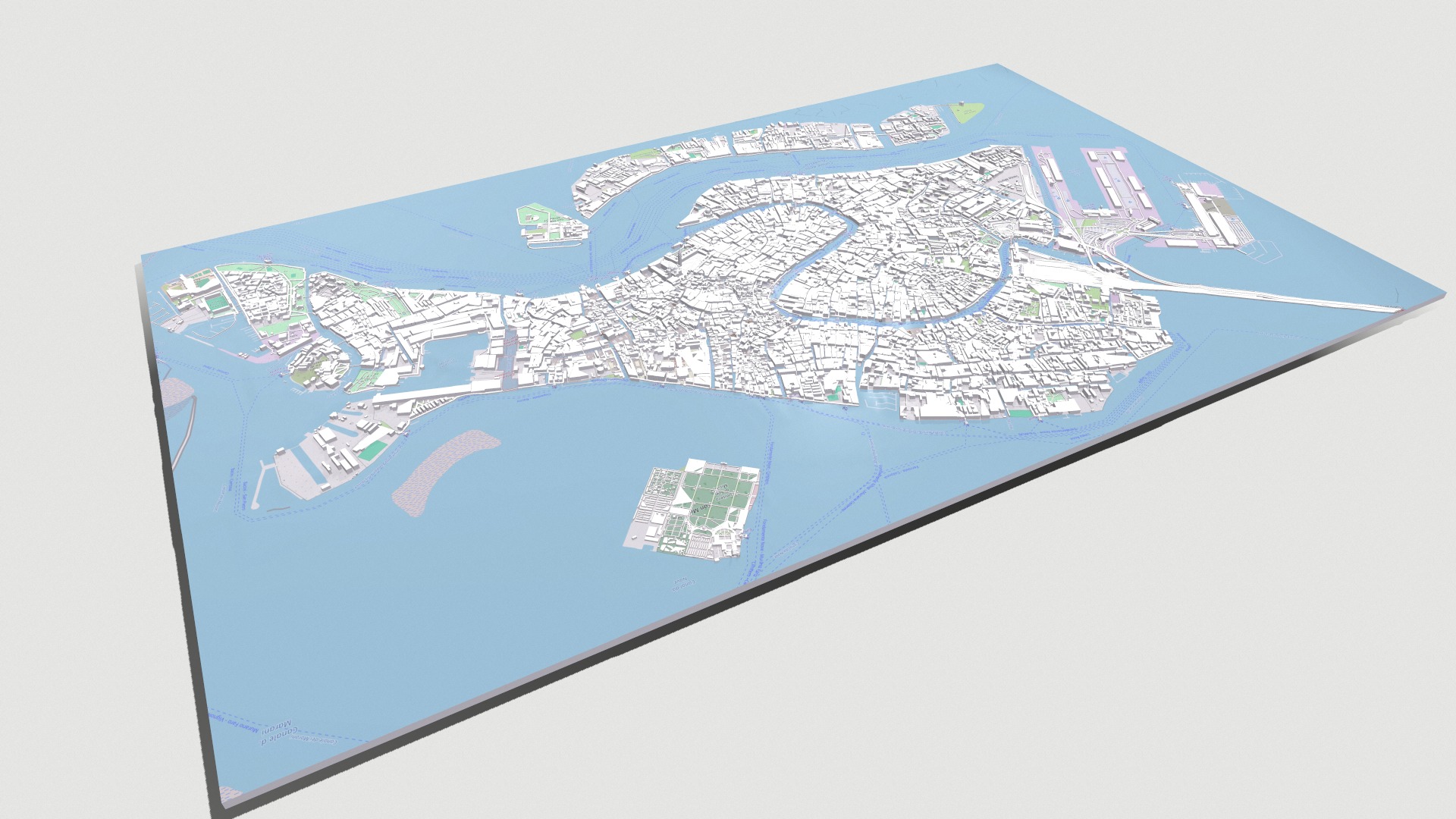 Cityscape Venice Italy 3D model_6