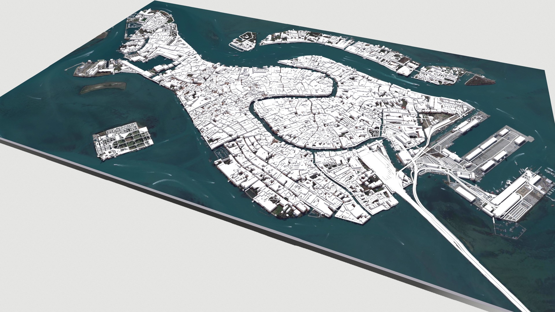 Cityscape Venice Italy 3D model_5