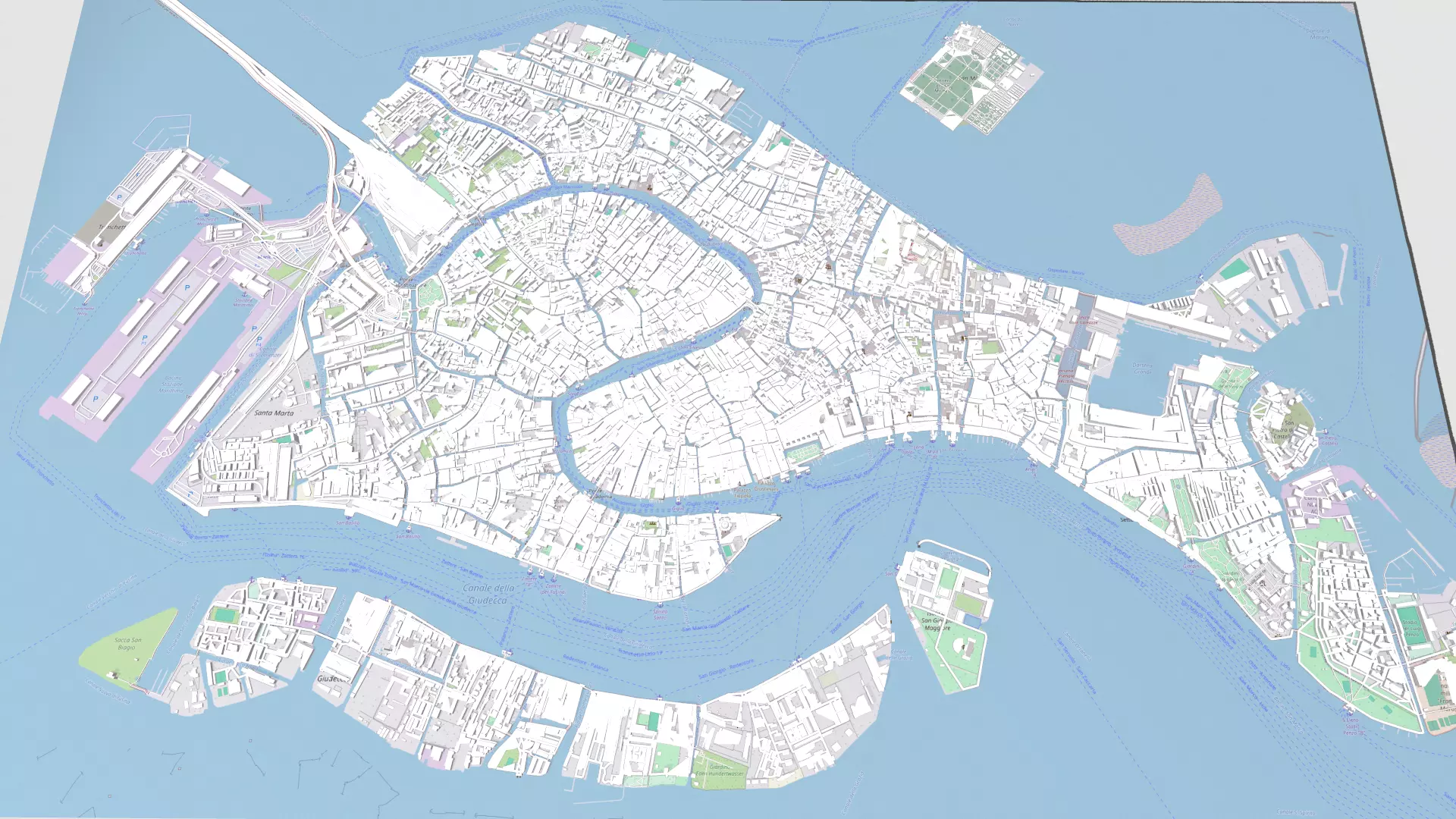 Cityscape Venice Italy 3D model_0