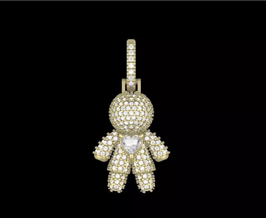 Boy Pendant  3D print model_0