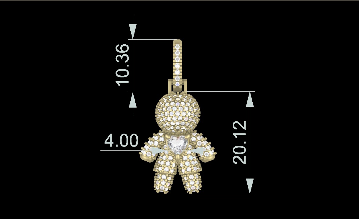 Boy Pendant  3D print model_3