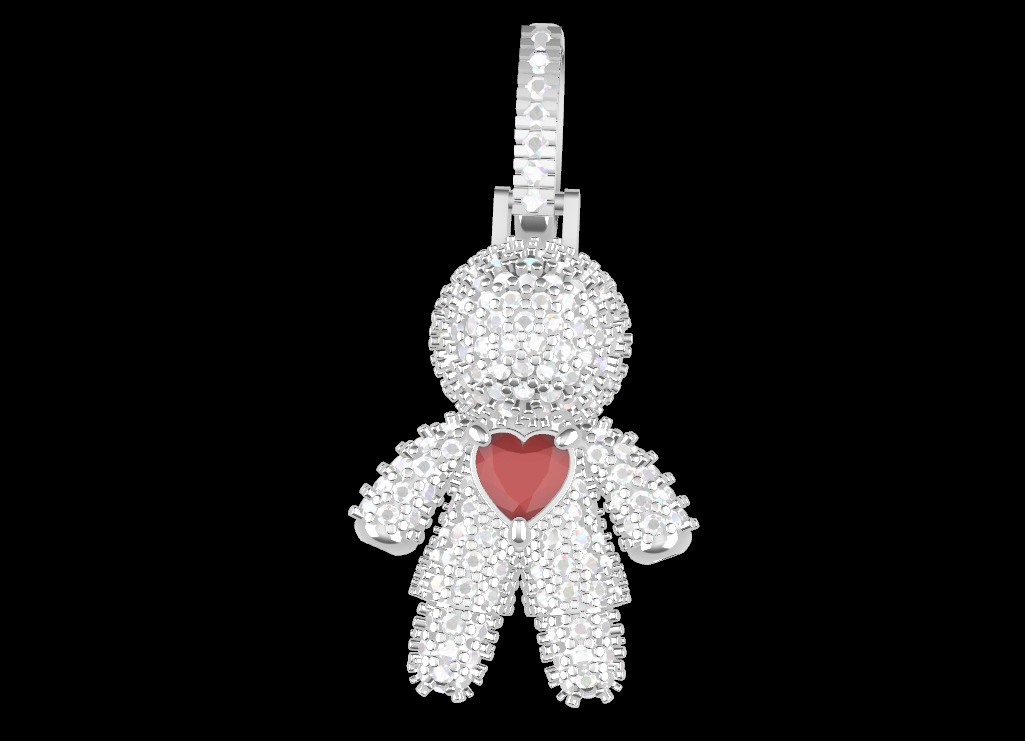 Boy Pendant  3D print model_8