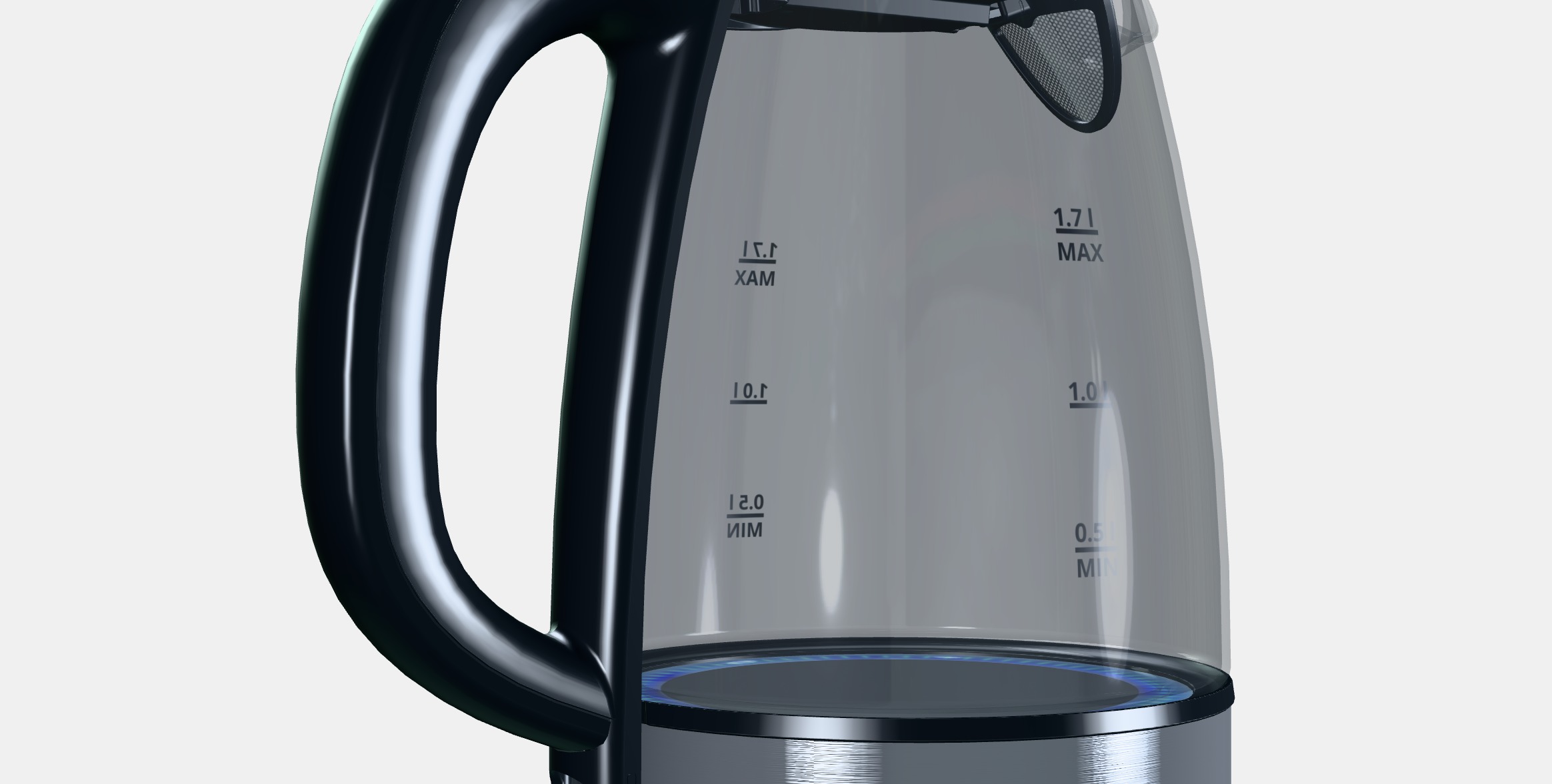 Siguro EK-G210GL Bright Glass Low-poly 3D model_3