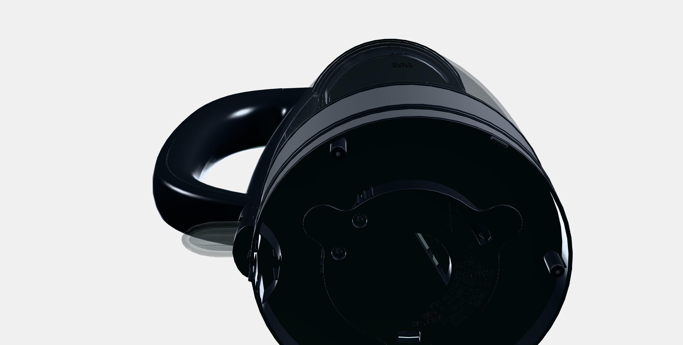 Siguro EK-G210GL Bright Glass Low-poly 3D model_8