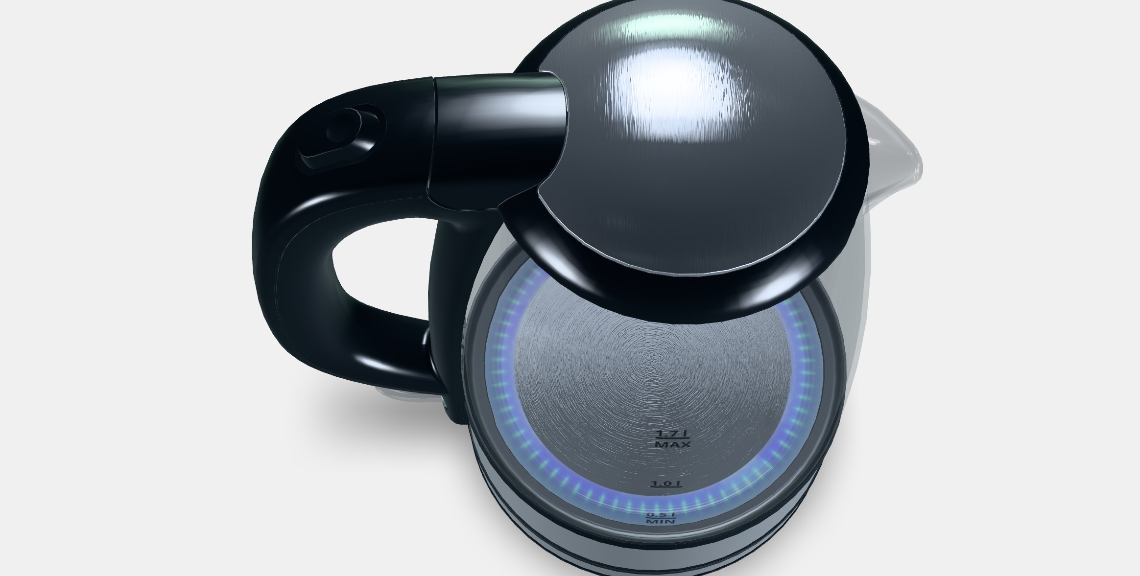 Siguro EK-G210GL Bright Glass Low-poly 3D model_5