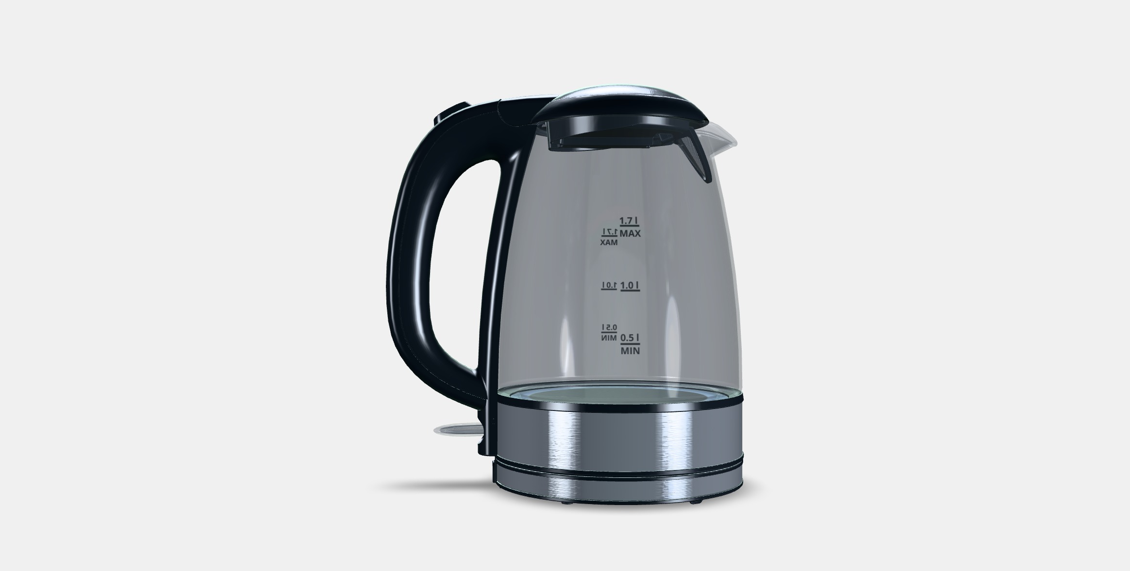 Siguro EK-G210GL Bright Glass Low-poly 3D model_14