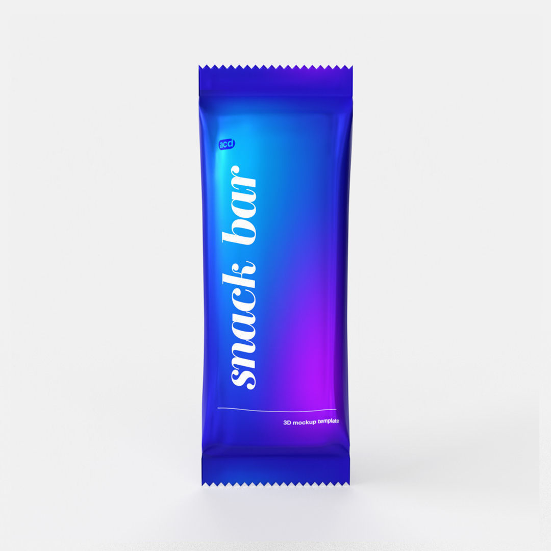 Food Packet Snack Granola Chocolate Bar 3D model 3D model_4