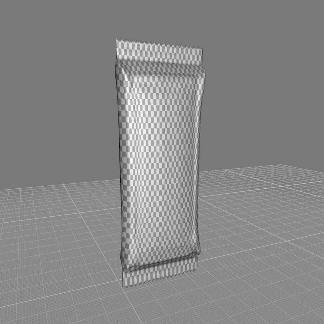 Food Packet Snack Granola Chocolate Bar 3D model 3D model_7