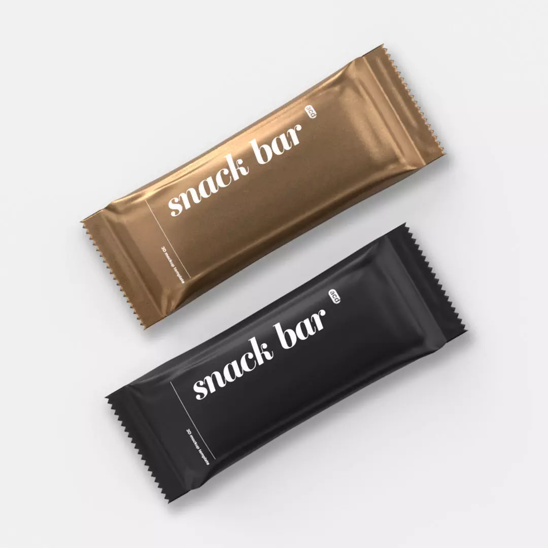 Food Packet Snack Granola Chocolate Bar 3D model 3D model_0