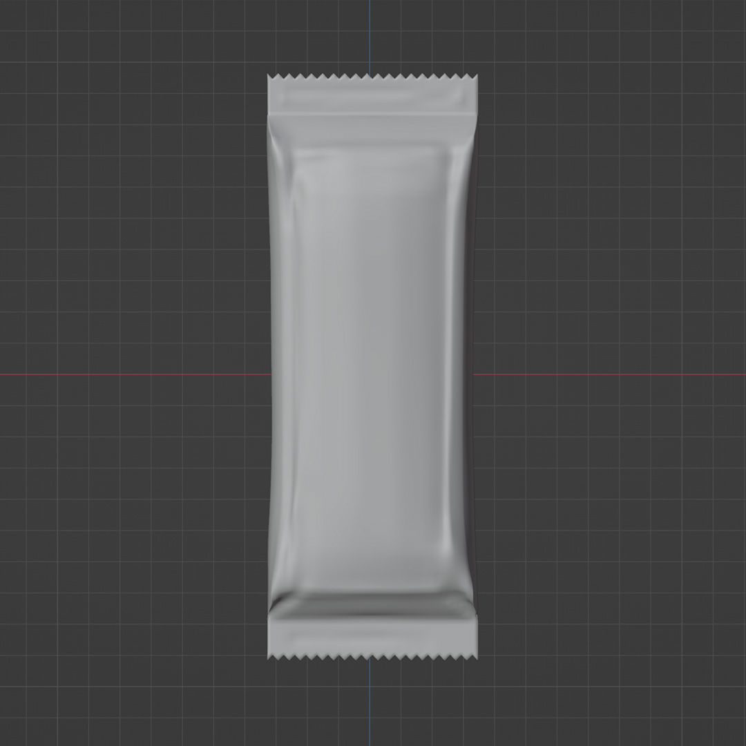 Food Packet Snack Granola Chocolate Bar 3D model 3D model_5