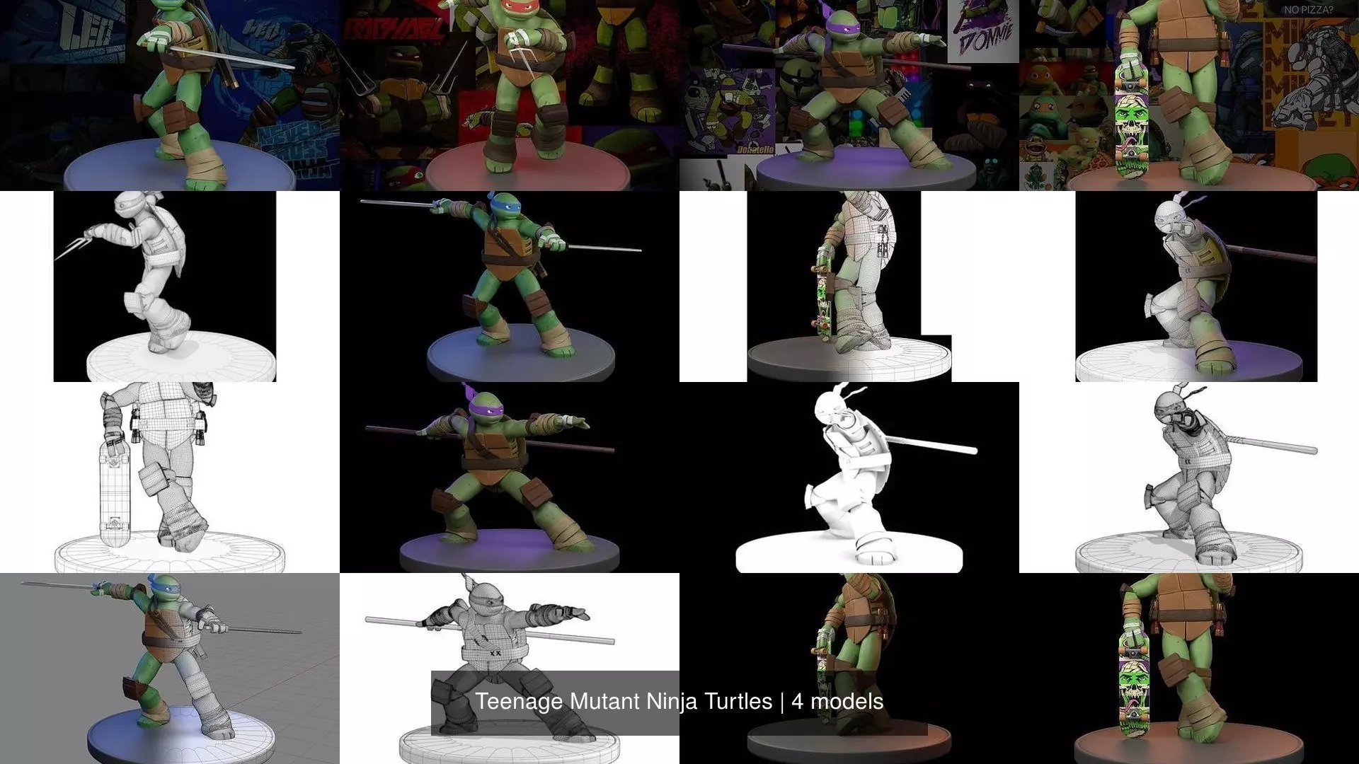Teenage Mutant Ninja Turtles 3D Model Collection_5