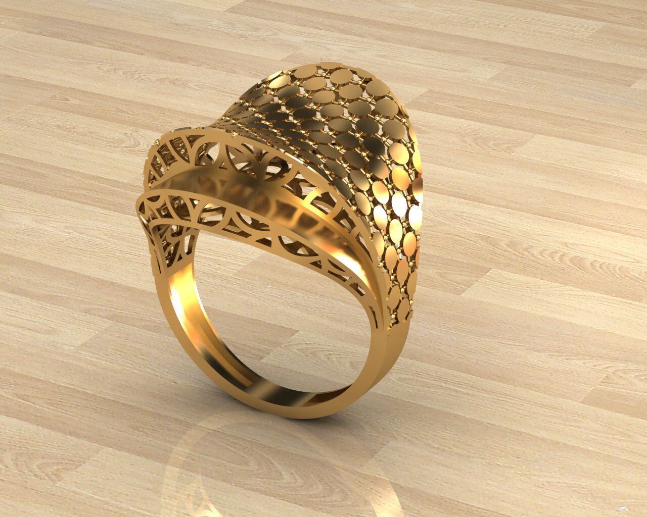 gold ring 3D print model_9