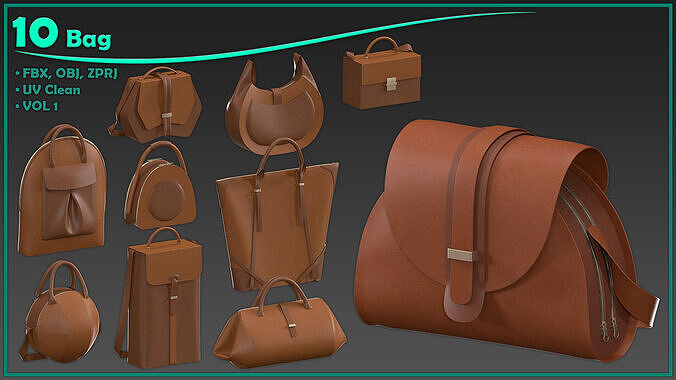 10 bag 3D model