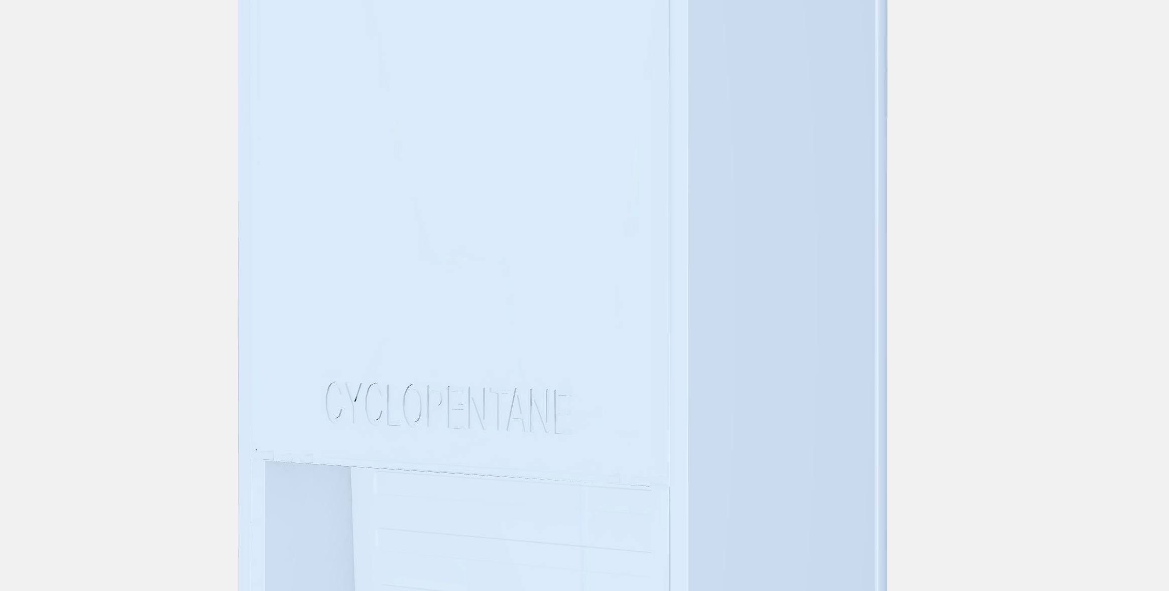 LAGAN Fridge with freezer compartment Low-poly 3D model_6