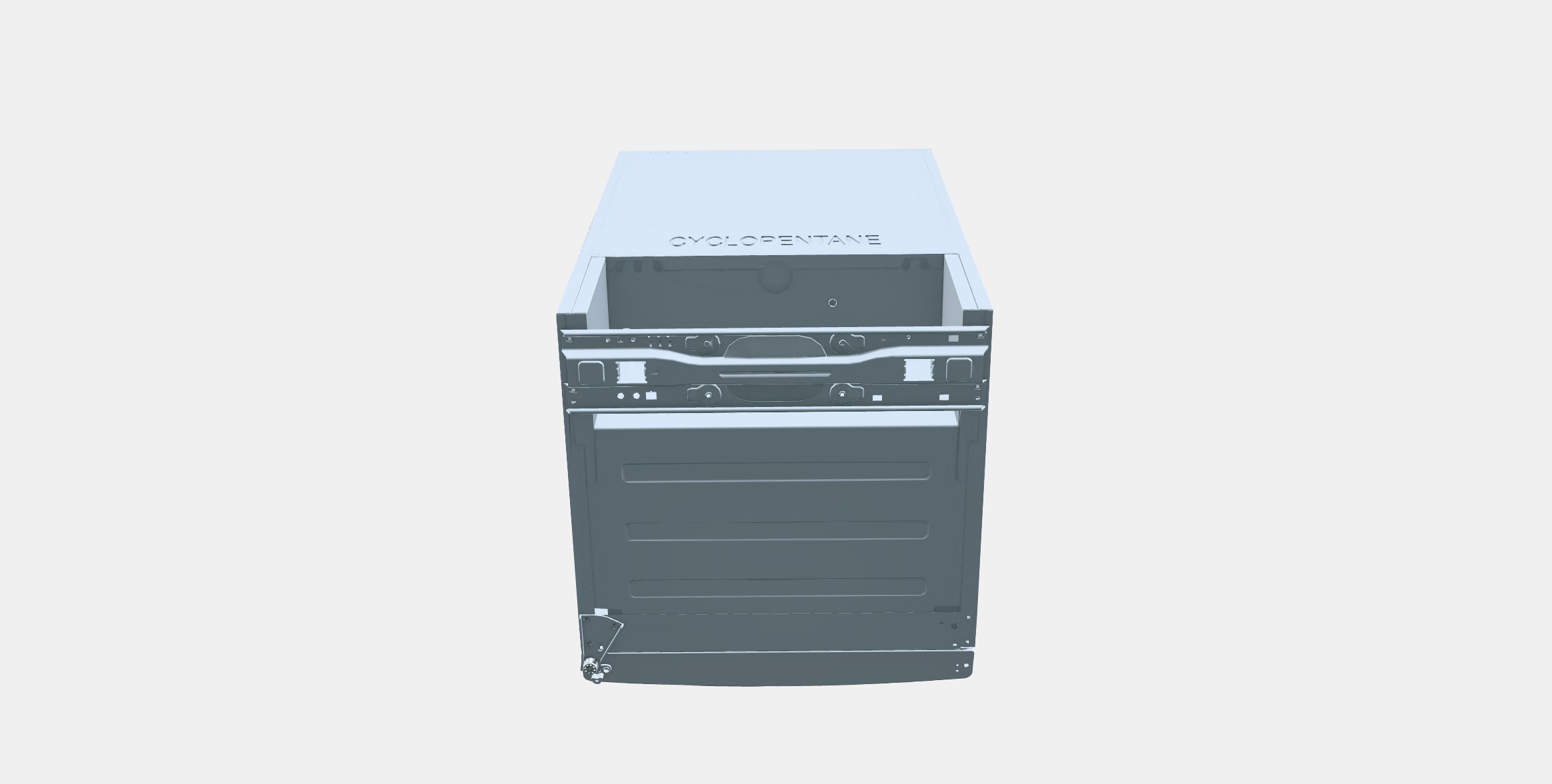 LAGAN Fridge with freezer compartment Low-poly 3D model_7