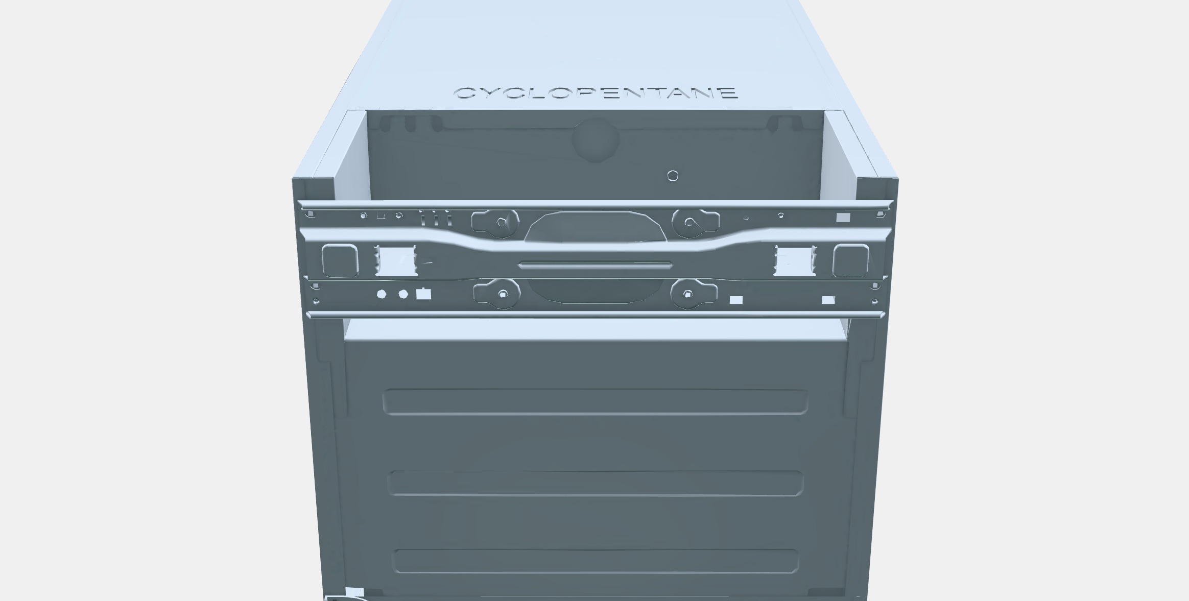 LAGAN Fridge with freezer compartment Low-poly 3D model_8