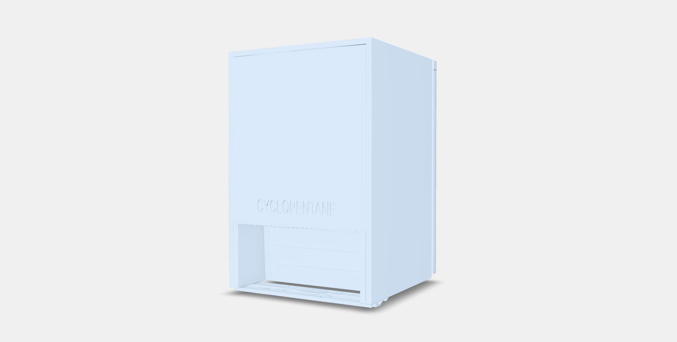 LAGAN Fridge with freezer compartment Low-poly 3D model_5