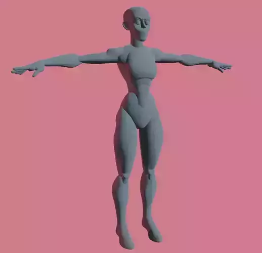 Stylized female blockout